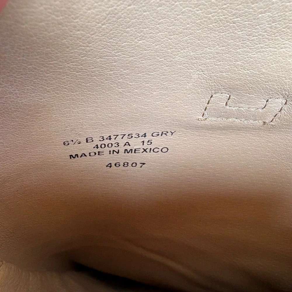 Frye Boots Paige Leather 6.5 Grey Pull On Round Toe Riding Western Distressed - Picture 10 of 12